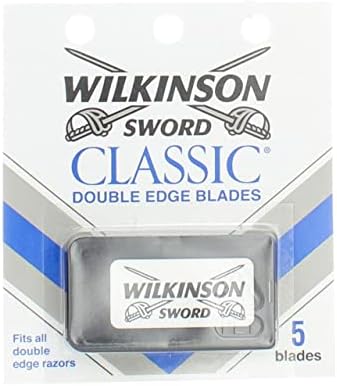 Schick Wilkinson Sword Double Edge Single Razor Cartridge, 5 Blades (6 Pack)