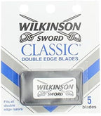 Schick Wilkinson Sword Double Edge Single Razor Cartridge, 5 Blades (6 Pack)