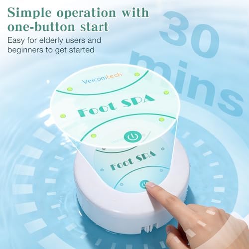 Portable Ionic Detox Foot Bath Machine, Ionic Detox Foot Spa Chi Cleanse with 5 Liners for Home Use Spa Club Salon or Holiday Travel Gift US Stock(Tub not Include)