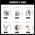 18pcs Medieval Cupcake Toppers Set Happy Birthday Armor, Castle Dessert Decoration, Medieval Renaissance Party, Boy and Girl Birthday Party, or Baby Shower Decoration, Birthday Gifts for Kids. LIANGSS