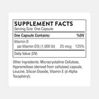 THORNE - Vitamin D-1,000 - Vitamin D3 Supplement - Supports Healthy Bones, Teeth & Muscles, Plus Cardiovascular & Immune Function* - Third-Party Certified - Gluten, Dairy & Soy-Free - 180 Capsules