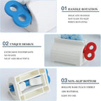 3 Pcs Manual Toothpaste Squeezer & Holder – Portable Tube Dispenser for Toothpaste & Facial Cleanser – Space-Saving Squeeze Tool