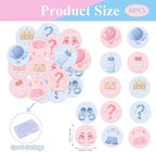 48 Pack Edible Boy or Girl Cupcake Toppers Wafer Paper Gender Reveal Cupcake Picks Baby Boy or Girl Cake Decor for Baby Shower Gender Reveal Party Cake Decorations Supplies