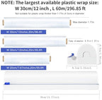 Refillable Plastic Wrap Dispenser with Slide Cutter, Fovanga cling wrap with slide cutter for 250ft Tin Aluminum Foil Dispenser