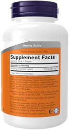 NOW Foods Supplements, NAC (N-Acetyl-Cysteine) 1,000 mg, Free Radical Protection*, 120 Tablets
