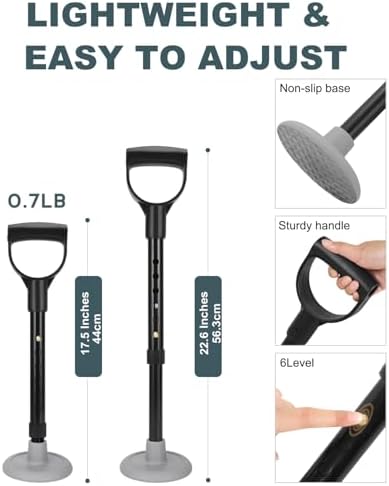 Mobility Aids Tool, Standing Aids Supports, 6 Size Adjustable Device to Help Get Up from Floor, Lift Assist for Elderly 600Lbs Weight Capacity