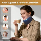 Neck Brace for Sleeping, Soft Foam Cervical Collar Neck Support Brace, Keep Vertebrae Stable for Relief of Cervical Spine Pressure for Women & Men(Medium)