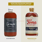 Toma Bloody Mary Mix, Premium Cocktail Mixers for Simple At-Home Hosting for Brunch and Events, All-Natural, Gluten Free, Vegan, No Added Preservatives, PICANTE/CLASICO 32oz (Spicy/Medium), Pack of 2