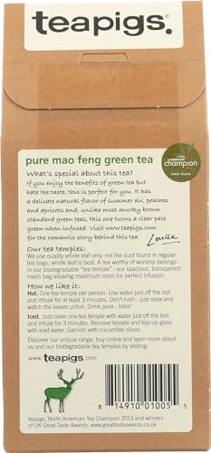 Teapigs, Tea Green Mao Feng, 15 Count