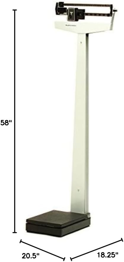 Health o meter Professional 400KL Mechanical Beam Medical Scale Physician Balance, Alloy Steel, White