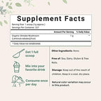 Micro Ingredients Organic Shiitake Mushroom Powder, 8 oz | Culinary Superfood | Supports Gut & Immune Health | Great for Cooking, Soups & Sauces | Non-GMO, Vegan Friendly
