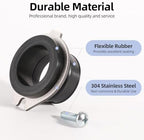 RQYEKDO Garbage Disposal Flex Coupler 75499 - Replacement Parts Compatible with Insinkerator Anti - Vibration Tailpipe, Replaces Part Number 74085, with Screws (2PC)