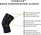 CW-X Men's Stabilyx Knee Support Compression Sleeve