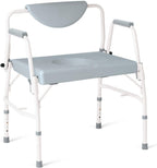 Bariatric Drop-Arm Commode – Heavy-Duty Steel Toilet Chair for Disabled & Elderly, 1,000 lb Capacity