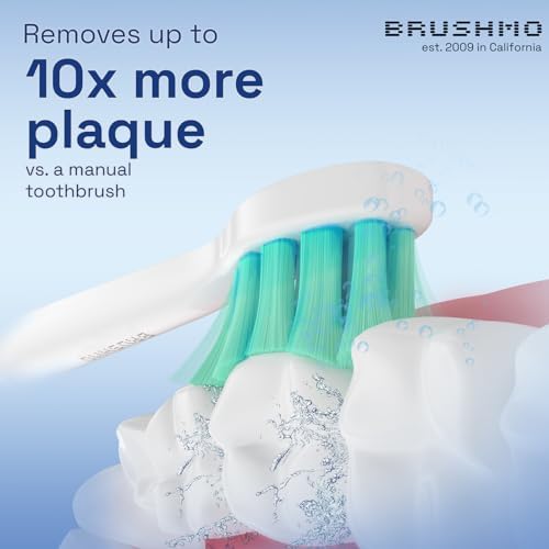 Brushmo Replacement Toothbrush Heads Compatible with Philips Sonicare Electric Toothbrush, White, 10 pc Variety Pack