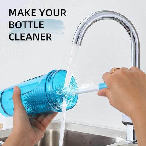 Bottle Cleaning Brush Compatible with Blender,Multi-Functional Bottle Cleaner for Blender, 3 in 1 Brush Compatible with Blender Bottle Shake,3PCS Cleaner Kit
