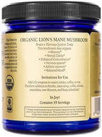 Sun Potion Lion’s Mane Mushroom Powder – Wildcrafted Full Spectrum Hericium Erinaceus, Brain, Focus & Memory Support, Adaptogenic Nootropic Mushroom, No Fillers, 100g