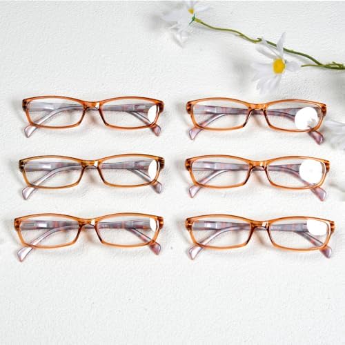 Eyekepper 6-pack Ladies Reading Glasses Stylish Women Readers - Brown +0.75