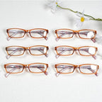 Eyekepper 6-pack Ladies Reading Glasses Stylish Women Readers - Brown +0.75