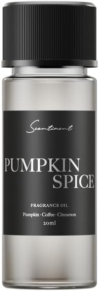 Scentiment Diffuser Oil - Pumpkin Spice Fall Collection | Aromatherapy Home Fragrance | Luxurious Scent with Notes of Pumpkin, Coffee, Cinnamon (20 ml / 0.68 Fl Oz)
