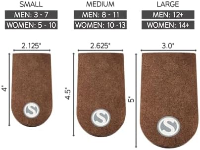 SoleAid Adjust-A-Heel | USA Made Height Adjustable Heel Lift for Uneven Legs and Gait Discrepancy, Heel Cushion Shoe Insert for Achilles Tendonitis Relief, Single Pack (Small: Men 3-7 / Women 5-10)