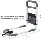 Bed Rails for Elderly Adults - 350LBS Heavy Duty Bed Assist Rail with Non-Slip Bedside Handle, Fall Prevention Safety Cane with Storage Pocket for Seniors, Fits King/Queen/Full/Twin Beds