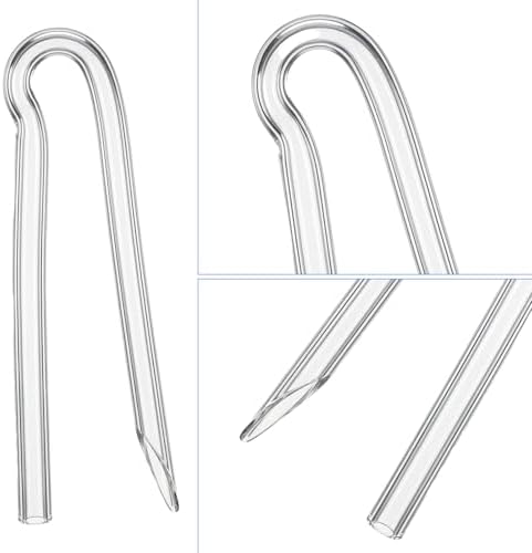 12Pcs Hearing Aid Sound Tubing, Preformed BTE Earmold Hearing Aid Tubes, 1.9 x 3.6MM Clear Hearings Aids Tubes Replacement Supplies