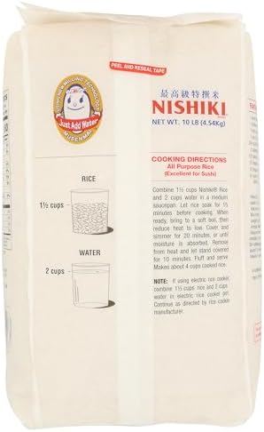 Nishiki Premium Sushi Rice, 10lbs