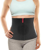 ORTONYX Premium Umbilical Hernia Belt for Men and Women / 10.25" Abdominal Binder With Hernia Support Pad - Navel Ventral Epigastric Incisional and Belly Button Hernias - Black OX5241-10-S/M