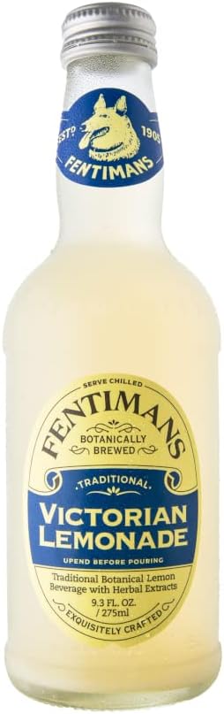 Fentimans Sparkling Victorian Lemonade - Sparkling Lemonade, Lemon Sparkling Water, Great Over Ice or as Mixer, All Natural Ingredients, Craft Soda, Botanically Brewed - 275 ml (Case of 6)
