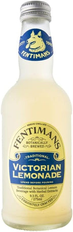 Fentimans Sparkling Victorian Lemonade - Sparkling Lemonade, Lemon Sparkling Water, Great Over Ice or as Mixer, All Natural Ingredients, Craft Soda, Botanically Brewed - 275 ml (Case of 6)
