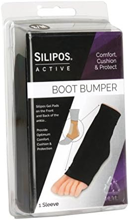 Silipos Active 7202 Boot Bumper - Ankle Compression Sleeve with Mineral Oil Gel Pads. Foot Care Products
