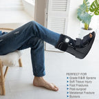Air Walking Boot for Broken Foot Recovery Walking Boot for Sprained Ankle with Adjustable Air Cushion, Lightweight Design, and Anti-Slip Sole M
