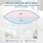 EIUE Hotel Collection Bed Pillows for Sleeping 2 Pack Queen Size，Pillows for Side and Back Sleepers,Super Soft Down Alternative Microfiber Filled Pillows,20 x 30 Inches