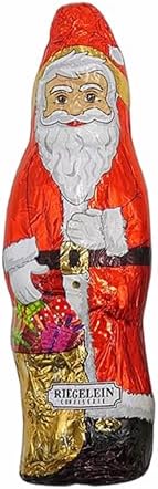 Riegelein Assortment Chocolate Santa, Ornaments, Jellies Christmas Treats Bag 7.4 Oz. (210 g.)