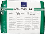 Abena Abri-Form Comfort Plastic-Backed Briefs, Level 4, (Medium To Large Sizes) Large, 12 Count