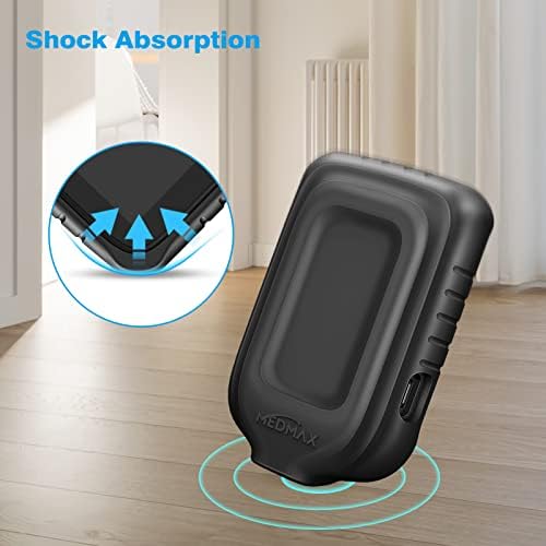 Silicone Case for Freestyle Libre 3 2 / Libre Reader, Lightweight Shockproof Anti Slip Protective Cover Soft Gel Skin with Raised Bezel (Black)