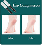 Double Sided Foot Rubbing Brush –Dead Skin Remover & Callus Exfoliator– Cracked Heel & Hard Skin Care for Men & Women(Black)