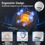 Neck Massager Pillow, Neck and Shoulder Relaxer with Heat, 3 Modes and Strengths, Neck Massager for Pain Relief Deep Tissue, Remote Control, Gift for Women Men Parents Christmas,Black