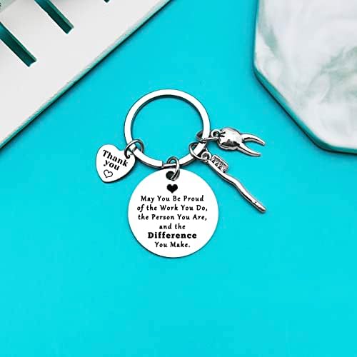 Xiahuyu Dentist Keychain Dentist Appreciation Gifts Dental Hygienist Gift Dental Assistant Gift Dentist Graduation Christmas Birthday Retirement Thank You Gifts for Dentist