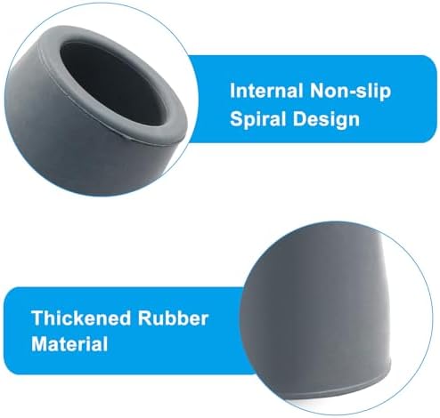 Bonsicoky Rubber Cane Tips 1 Inch