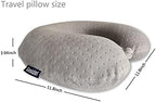 Memory Foam Travel Pillow, Comfortable Travel Neck Pillow U Shape, Support Neck and Head to Relieve Fatigue, Portable Neck Pillow Suitable for Planes, Trains, Self-Driving Cars