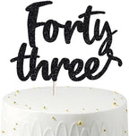 Happy 43rd Birthday Cake Topper forty three Birthday Cake Toppers, 43rd Cake Topper for Men,43 Cake Topper For Women, 43rd birthday decorations,43rd Birthday Cake Topper