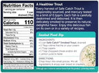 Safe Catch Smoked Rainbow Trout Fillets in Water, Skinless and Boneless Canned Fish, Mercury Tested, Pack of 12