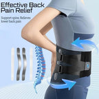 NEENCA Lower Back Brace for Lower Back Pain Relief, Medical Grade Lumbar Support Belt for Women Men, Herniated Disc,Lumbar Strain,Sciatica, Scoliosis (Black, Large)