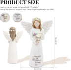 Thank You Gifts for Women, Nurses, Coworkers, Friends,Teachers-Thank You Angel Figurine with Sentimental Message, Appreciation Gifts, Inspiration Gifts, Sculpture