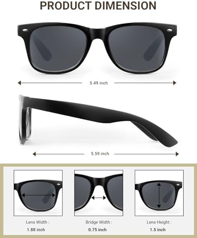 LADEESSE 3 Pack Reading Sunglasses for Women, UV400 Sun Readers Glasses Spring Hinge Outdoor Sunglasses(Not bifocal)