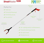 LP2633IB Streetmaster Pro Gel Litter Picker, Red/Silver, 33-Inch