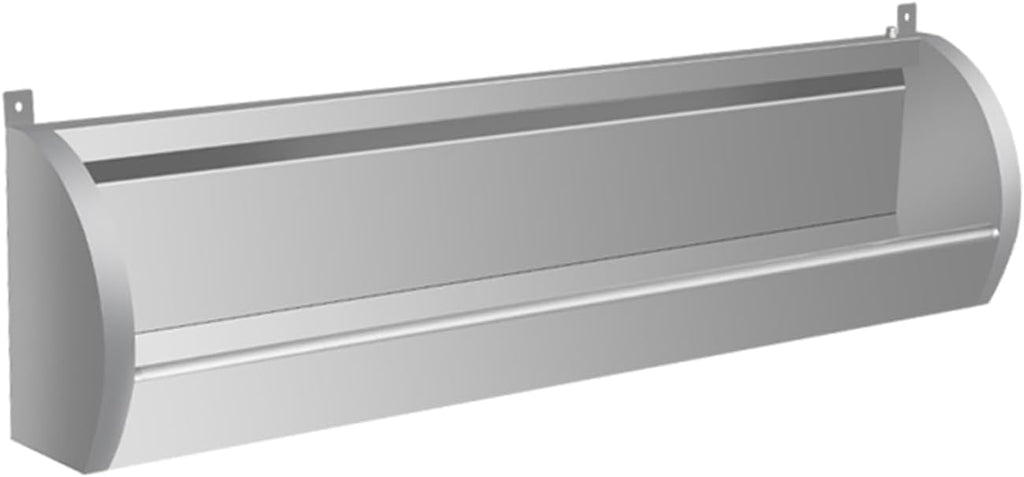 Stainless Steel Wall Mounted Men Urinal - Lengthened 100CM Commercial Urinal with Drain Pipe for Schools, Hospitals, Bars, Public Places