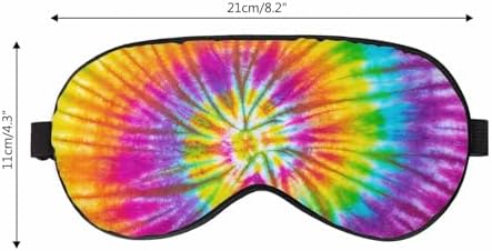 Swirl Sleep Eye Mask Abstract Colorful Tie Dye Men Women Sleep Mask with Adjustable Strap Eye Cover Eye Shade for Travel, Nap,Meditation